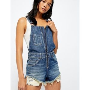 Free People | NWT Sunkissed Denim Short Overalls